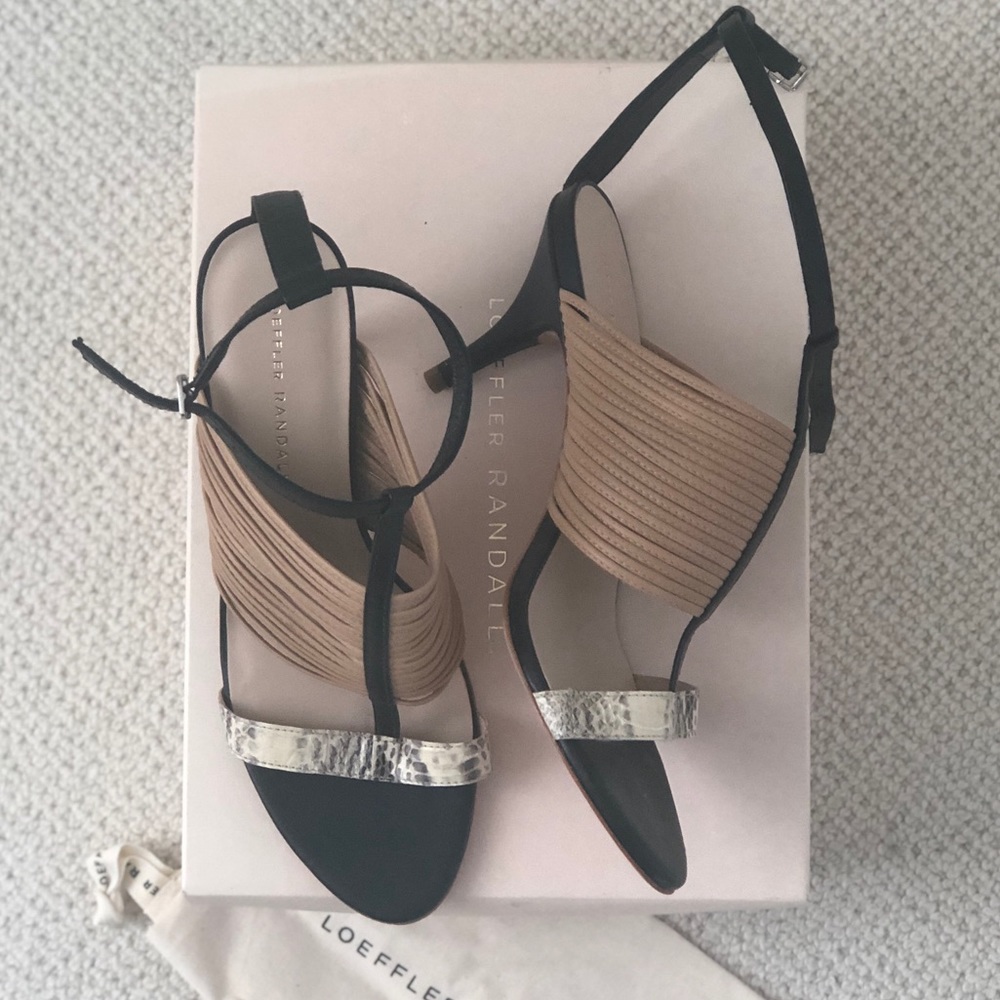 Loeffler Randall ankle strap heels